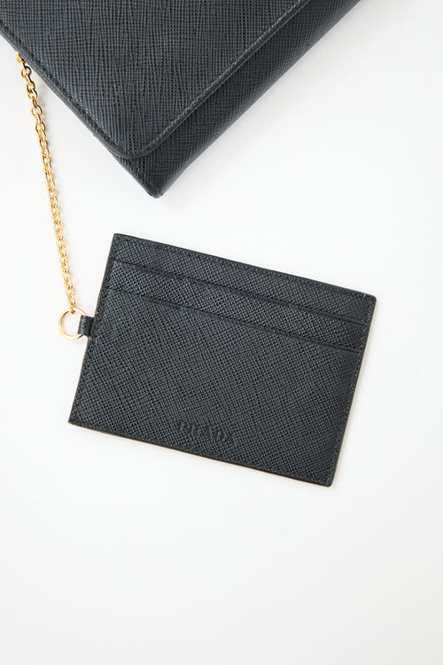 Prada Saffiano Leather Long Wallet