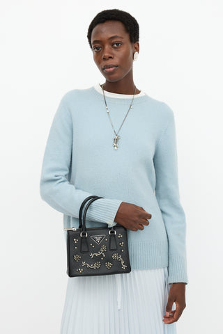 Prada Saffiano Leather Mini Galleria Lux Bag