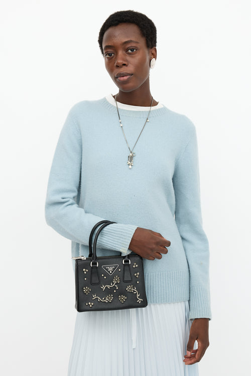 Prada Saffiano Leather Mini Galleria Lux Bag