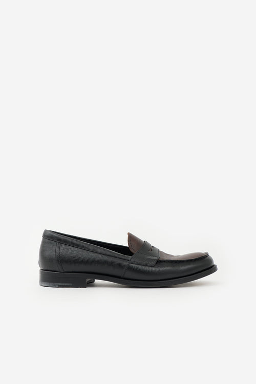 Prada Saffiano Leather Penny Loafer