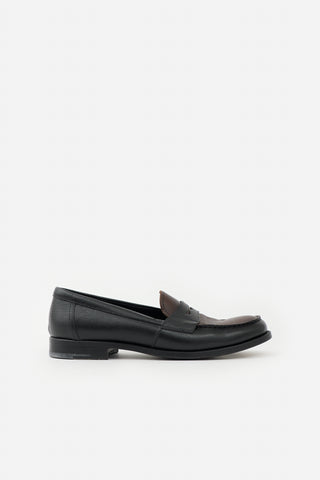 Prada Saffiano Leather Penny Loafer
