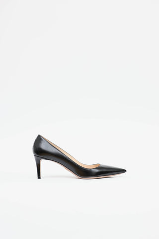 Prada Saffiano Pointed Toe Pump