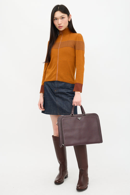 Prada Saffiano Leather Briefcase