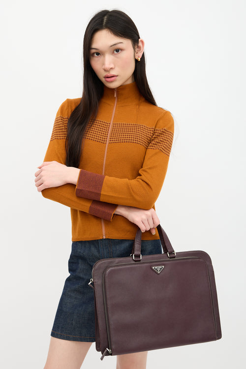Prada Saffiano Leather Briefcase