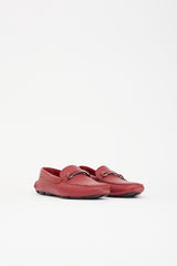 Prada Saffiano Leather Driving Loafer