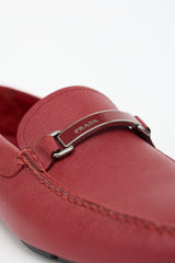 Prada Saffiano Leather Driving Loafer