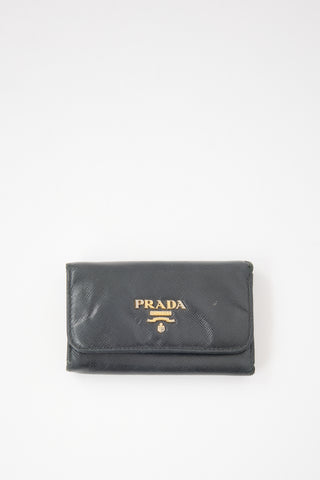 Prada Saffiano Leather Key Holder
