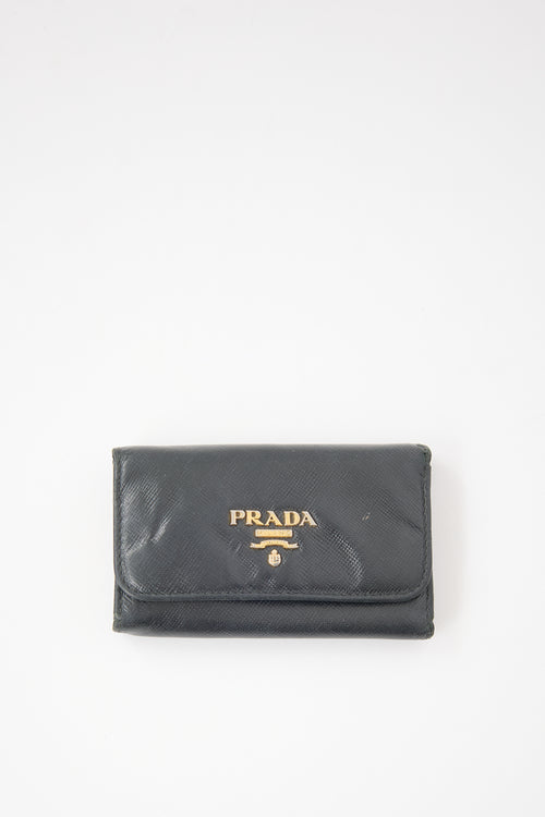 Prada Saffiano Leather Key Holder