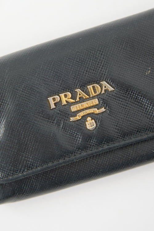 Prada Saffiano Leather Key Holder