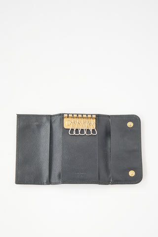Prada Saffiano Leather Key Holder