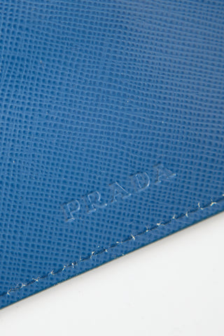 Prada Saffiano Leather Logo Coin Pouch