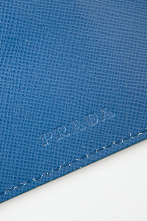 Prada Saffiano Leather Logo Coin Pouch