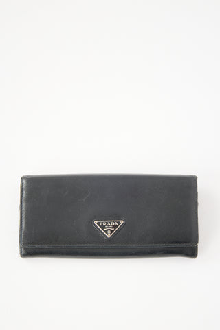 Prada Saffiano Leather Long Wallet