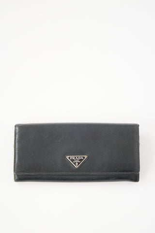 Prada Saffiano Leather Long Wallet