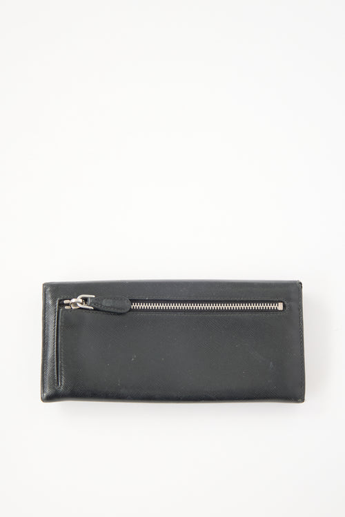 Prada Saffiano Leather Long Wallet