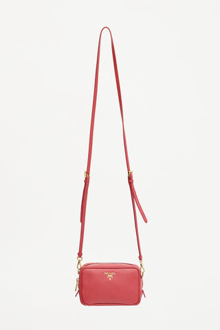 Prada Saffiano Leather Mini Camera Bag