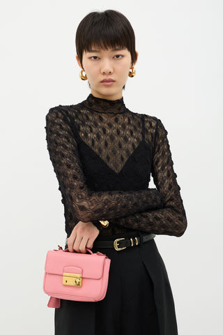 Prada Saffiano Leather Sound Lock Bag