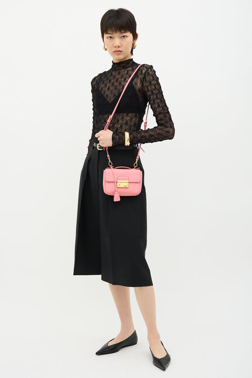 Prada Saffiano Leather Sound Lock Bag