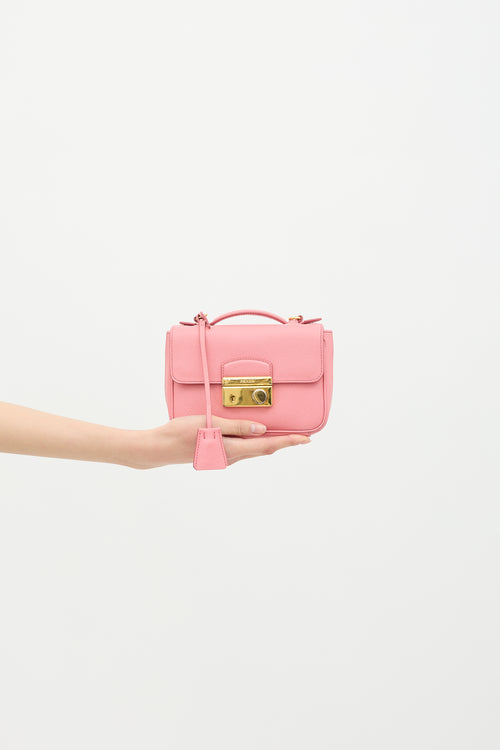 Prada Saffiano Leather Sound Lock Bag