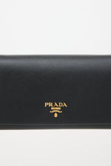 Prada Saffiano Leather Wallet On Chain