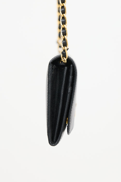Prada Saffiano Leather Wallet On Chain