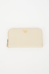Prada Saffiano Leather Zip Wallet