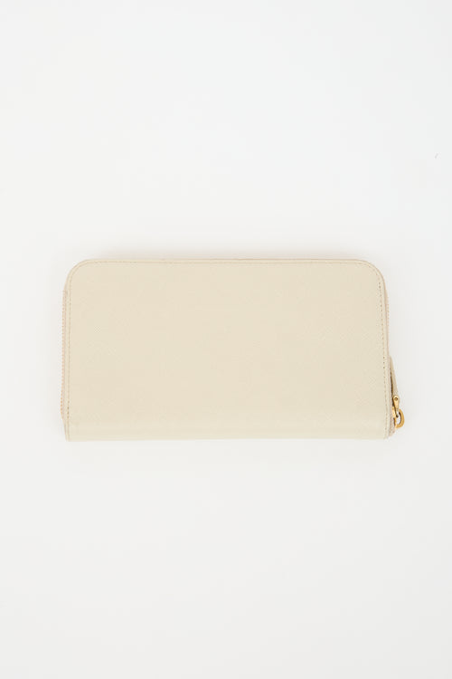 Prada Saffiano Leather Zip Wallet