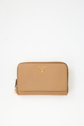 Prada Saffiano Leather Zip Wallet