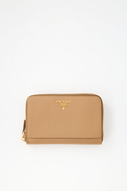 Prada Saffiano Leather Zip Wallet