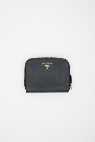 Prada Saffiano Leather Zip Wallet