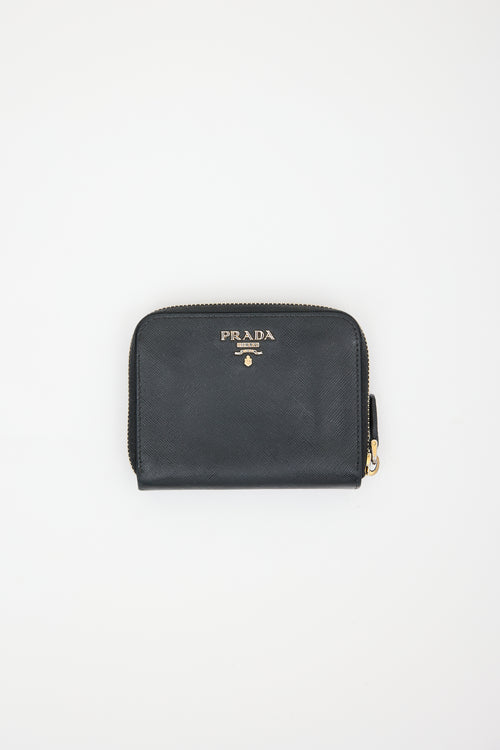 Prada Saffiano Leather Zip Wallet