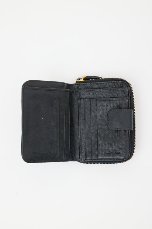 Prada Saffiano Leather Zip Wallet