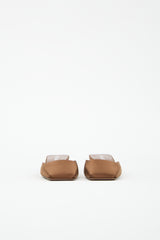 Prada Satin Square Toe Mule