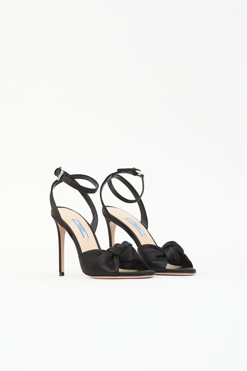 Prada Satin Knotted Sandal