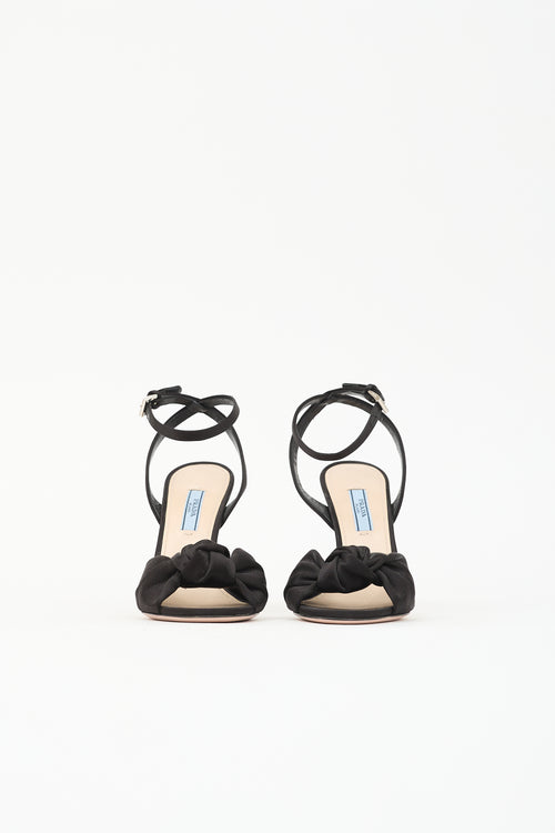 Prada Satin Knotted Sandal