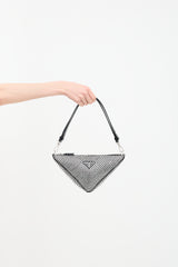 Prada Satin & Crystal Triangle Bag