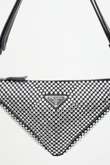 Prada Satin & Crystal Triangle Bag