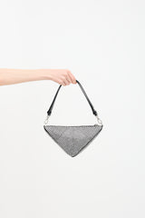 Prada Satin & Crystal Triangle Bag