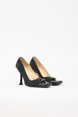 Prada Satin & Patent Tassel Pump