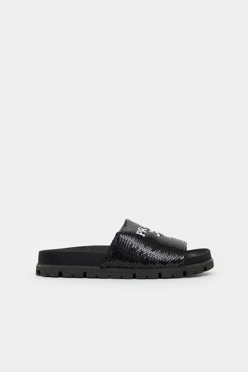 Prada Sequin  Sandal