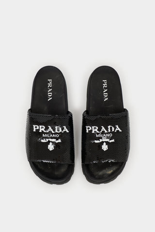 Prada Sequin  Sandal