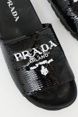Prada Sequin  Sandal