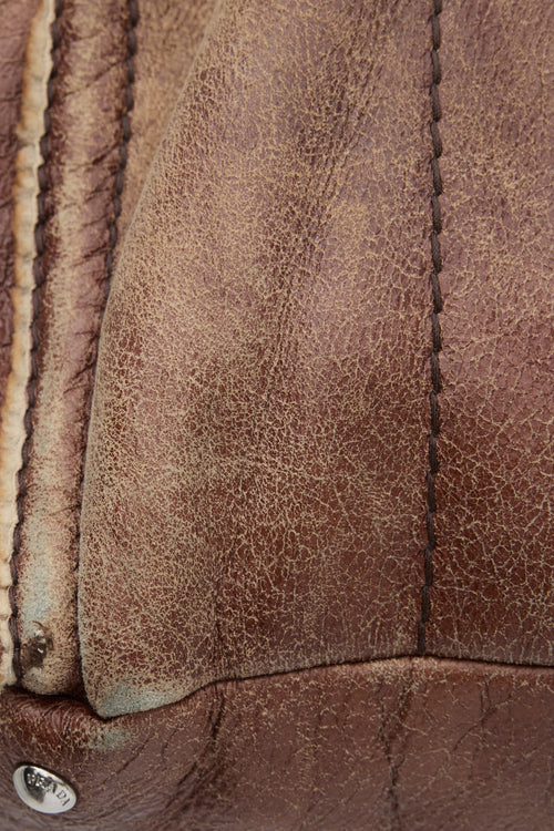 Prada Shearling Tote Bag