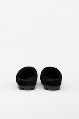 Prada Shearling Logo Mule