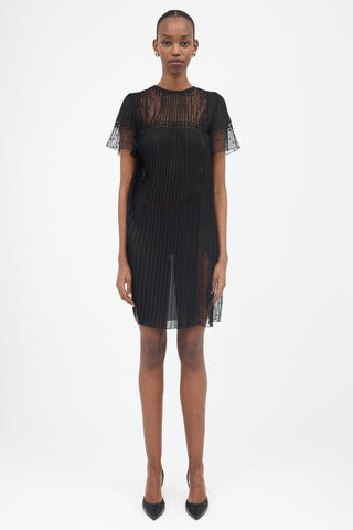 Prada Sheer Pleated Dress