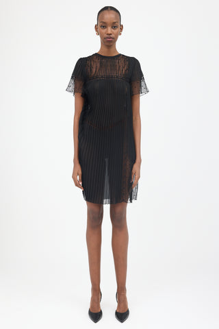 Prada Sheer Pleated Dress