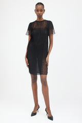 Prada Sheer Pleated Dress