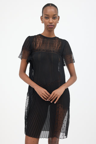 Prada Sheer Pleated Dress