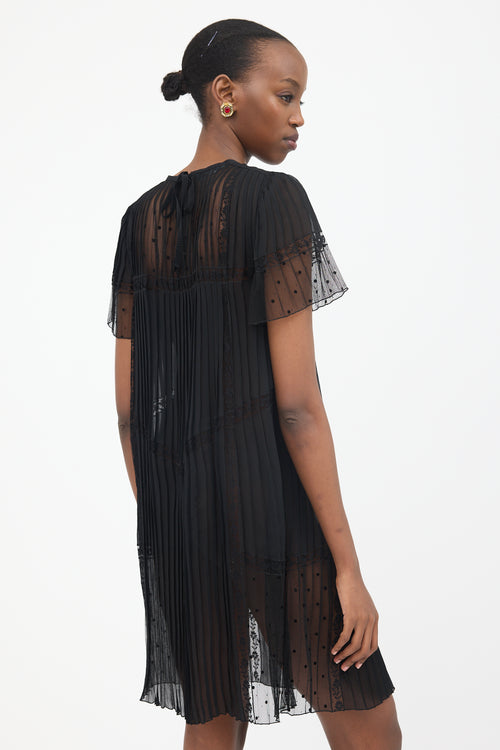 Prada Sheer Pleated Dress