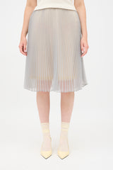 Prada Organza Pleated Skirt